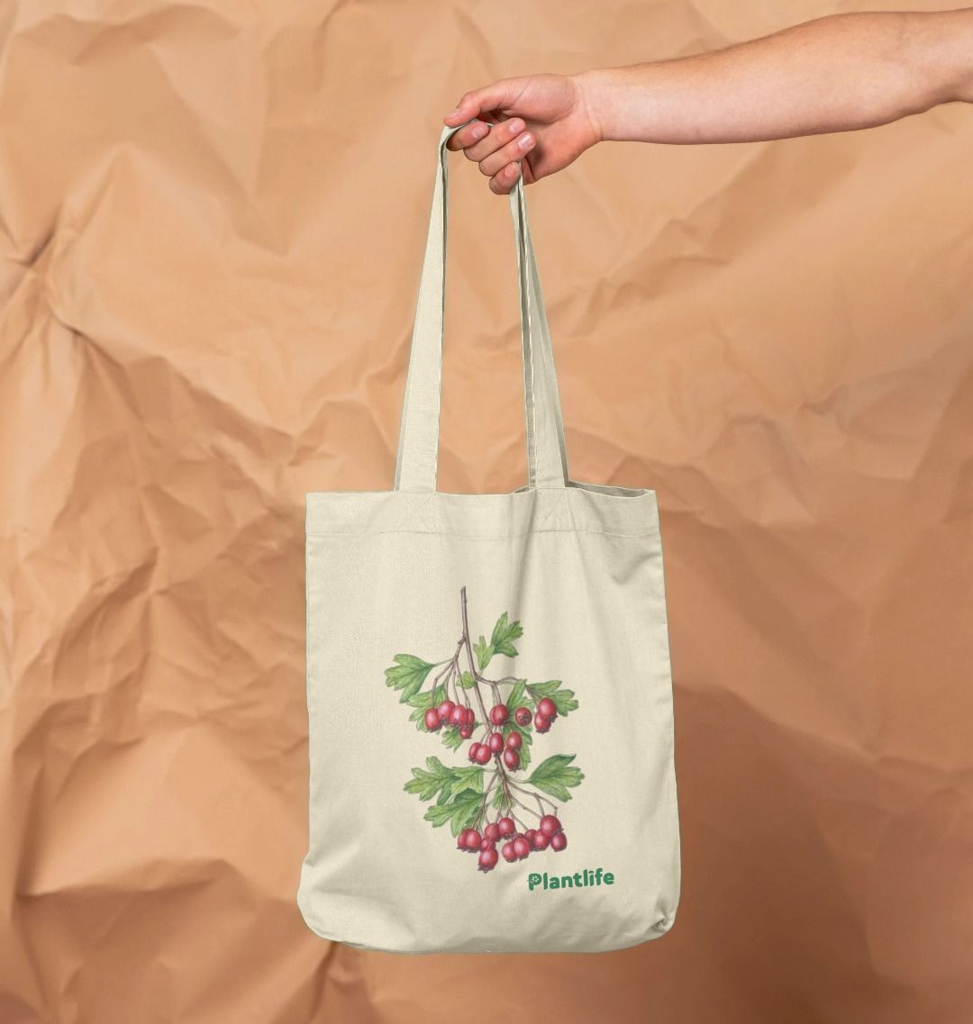Plantlife Design Tote Bag - Crataegus monogyna (Common Hawthorn)