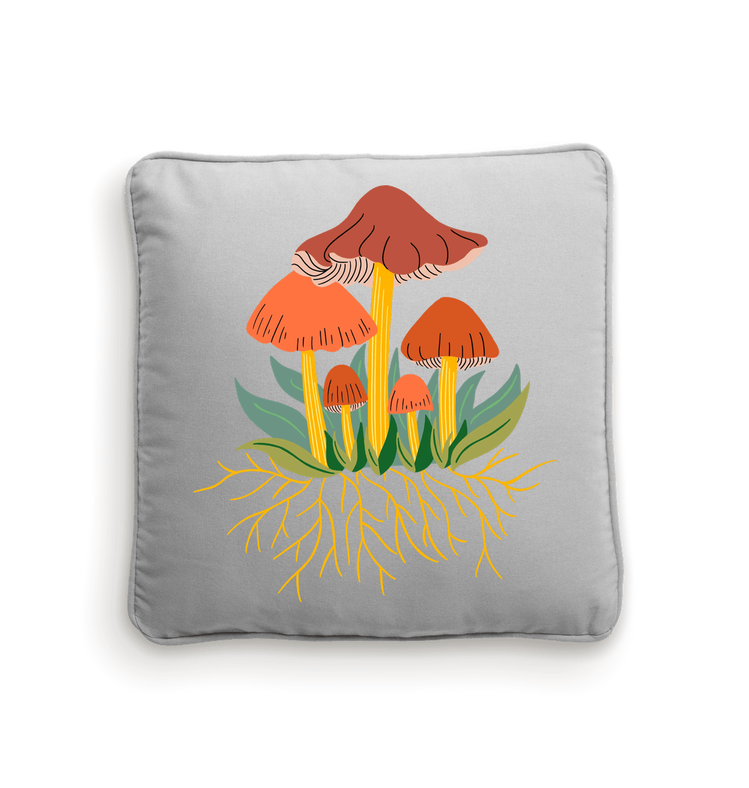 Natural/Light Grey Fungi Cushion Cover