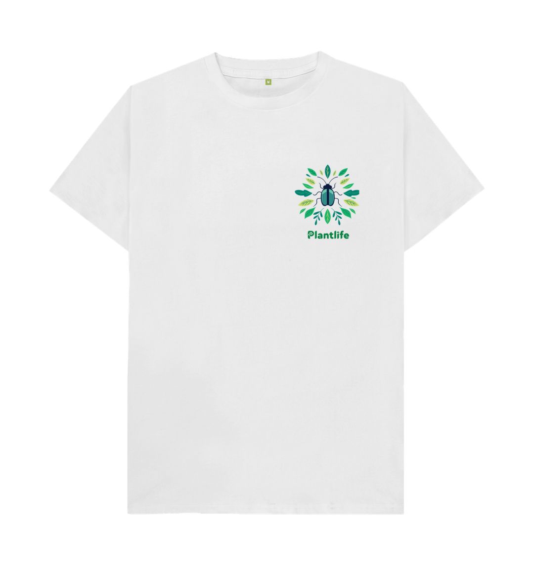 White Men's Plant & Bug T-shirt