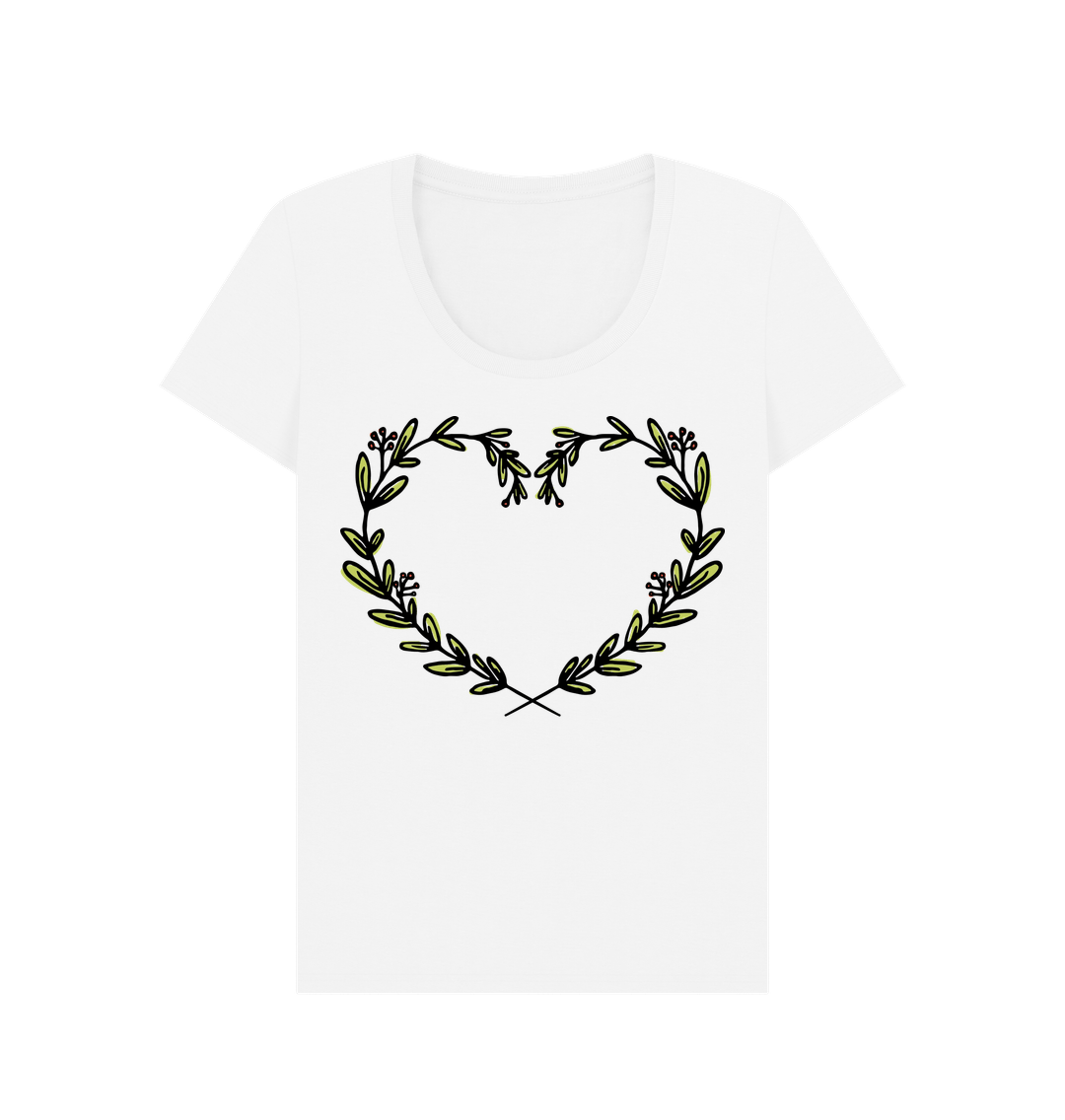 White Printed T-shirt Front