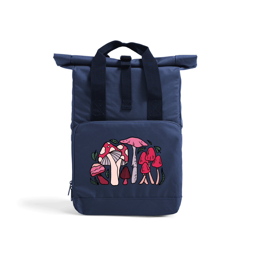 Navy Dusk Fungi Rolled-top Backpack