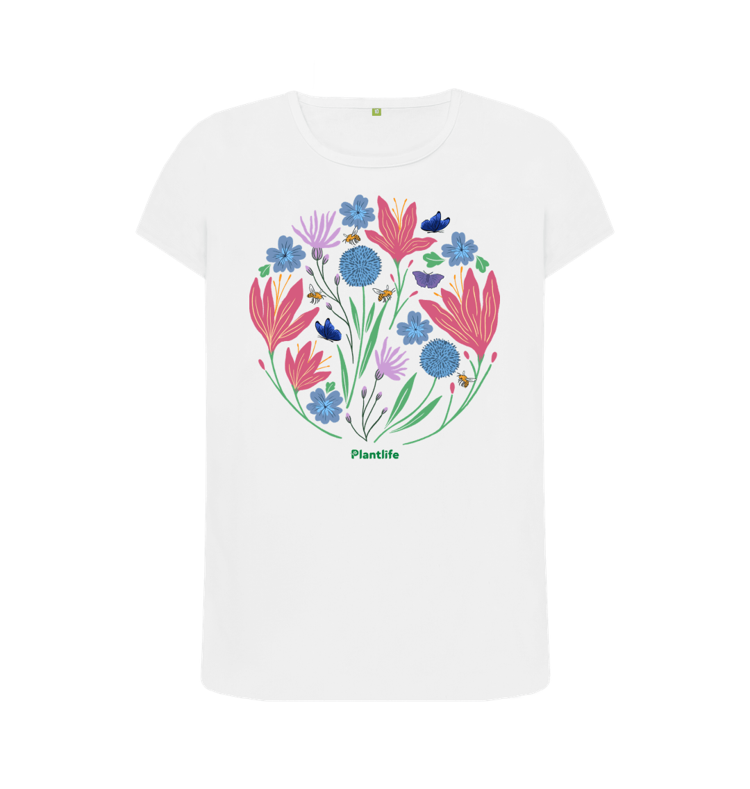 White Printed T-shirt Front