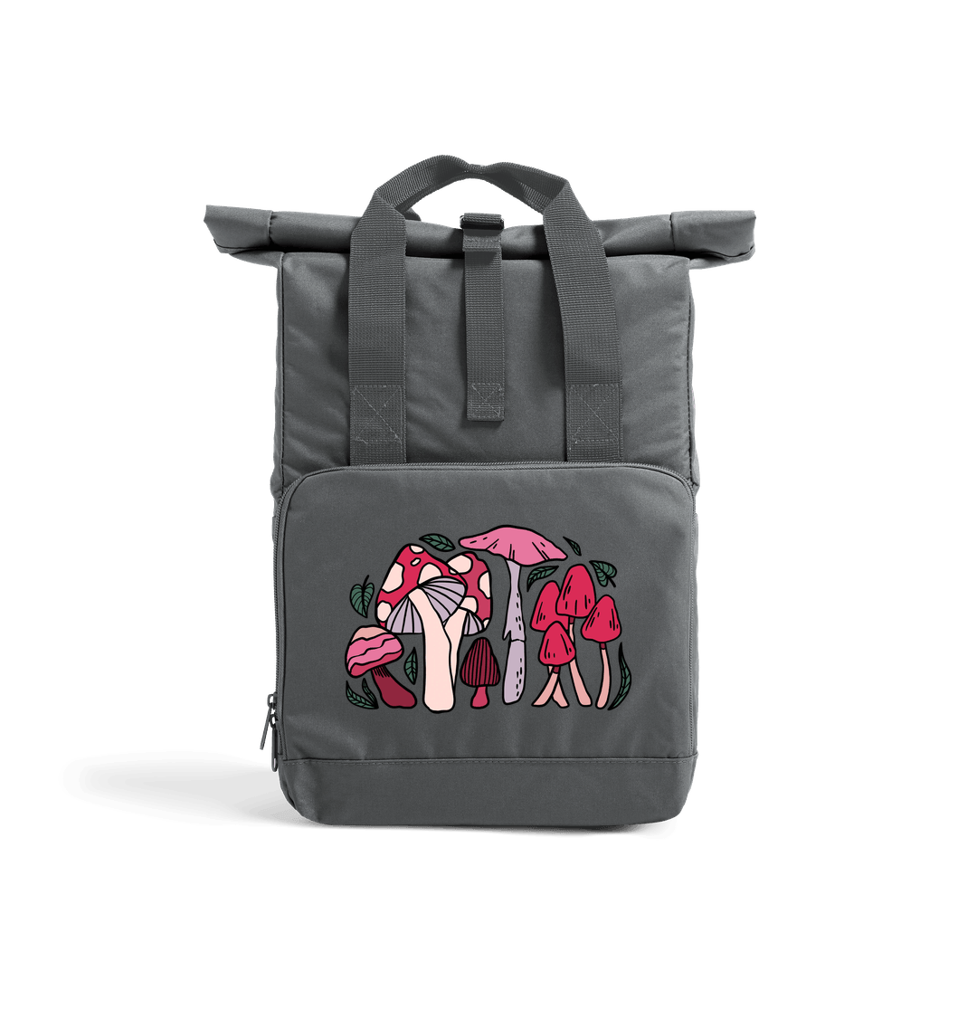 Graphite Grey Fungi Rolled-top Backpack