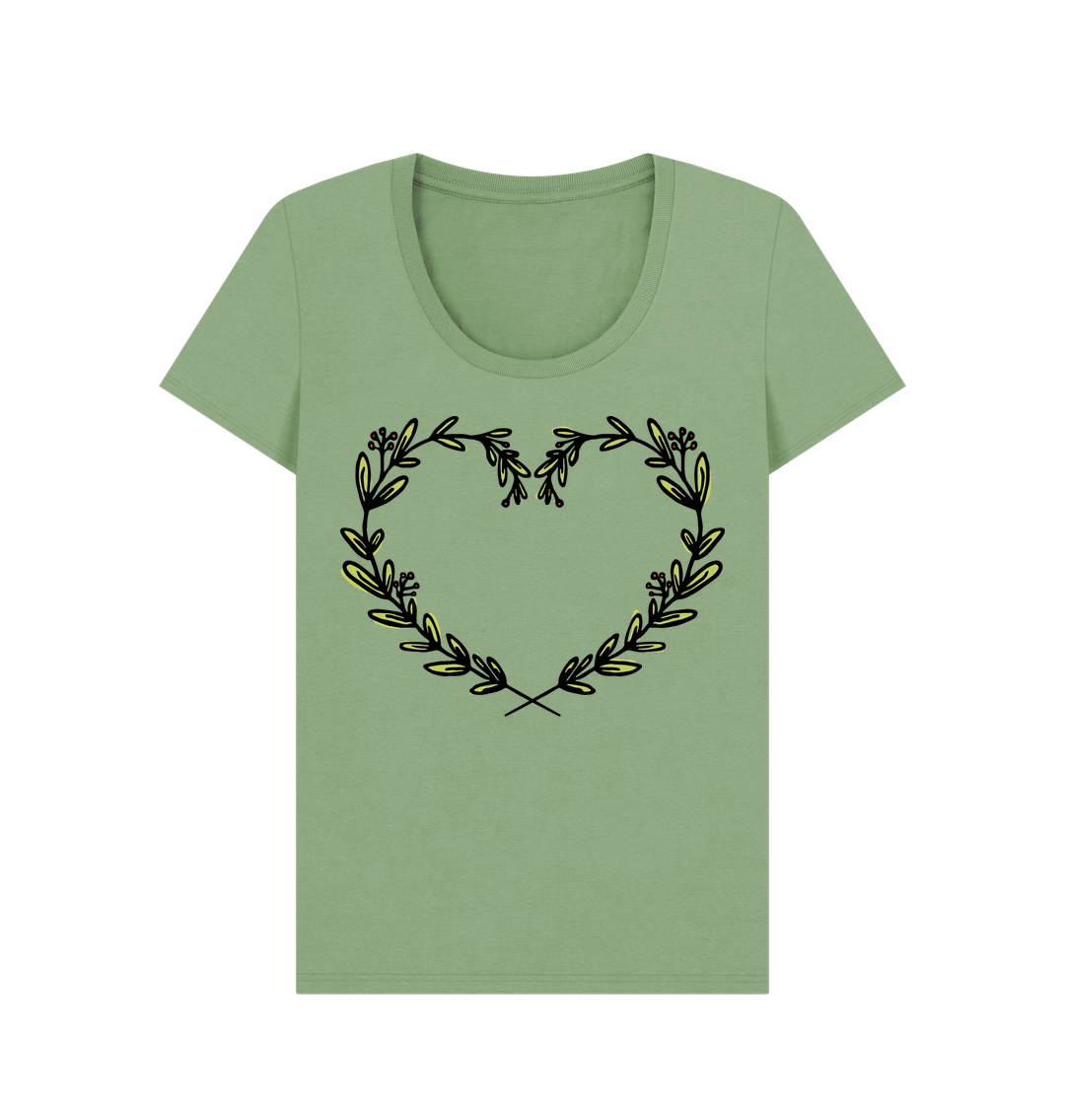 Sage Printed T-shirt Front