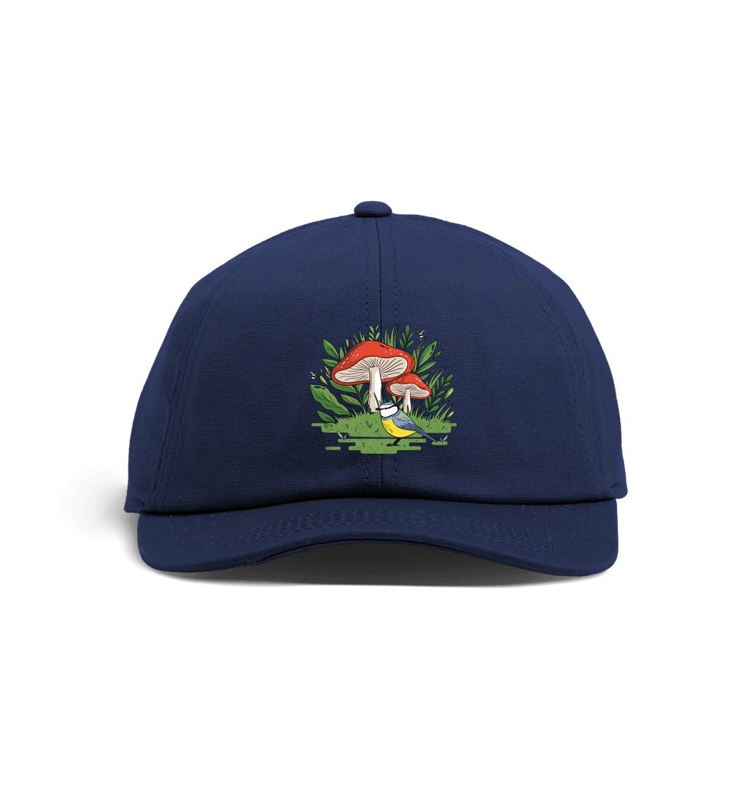 Oxford Navy Fungi and Blue Tit Baseball Cap