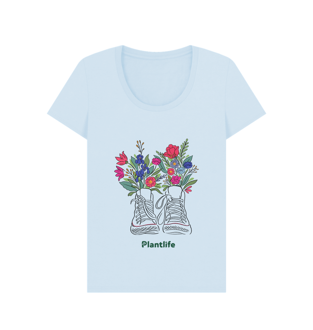 Sky Blue Printed T-shirt Front