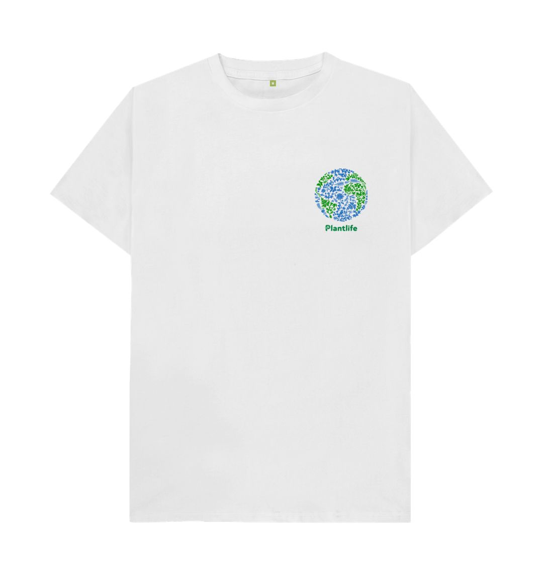 White Men's Plant Planet T-Shirt