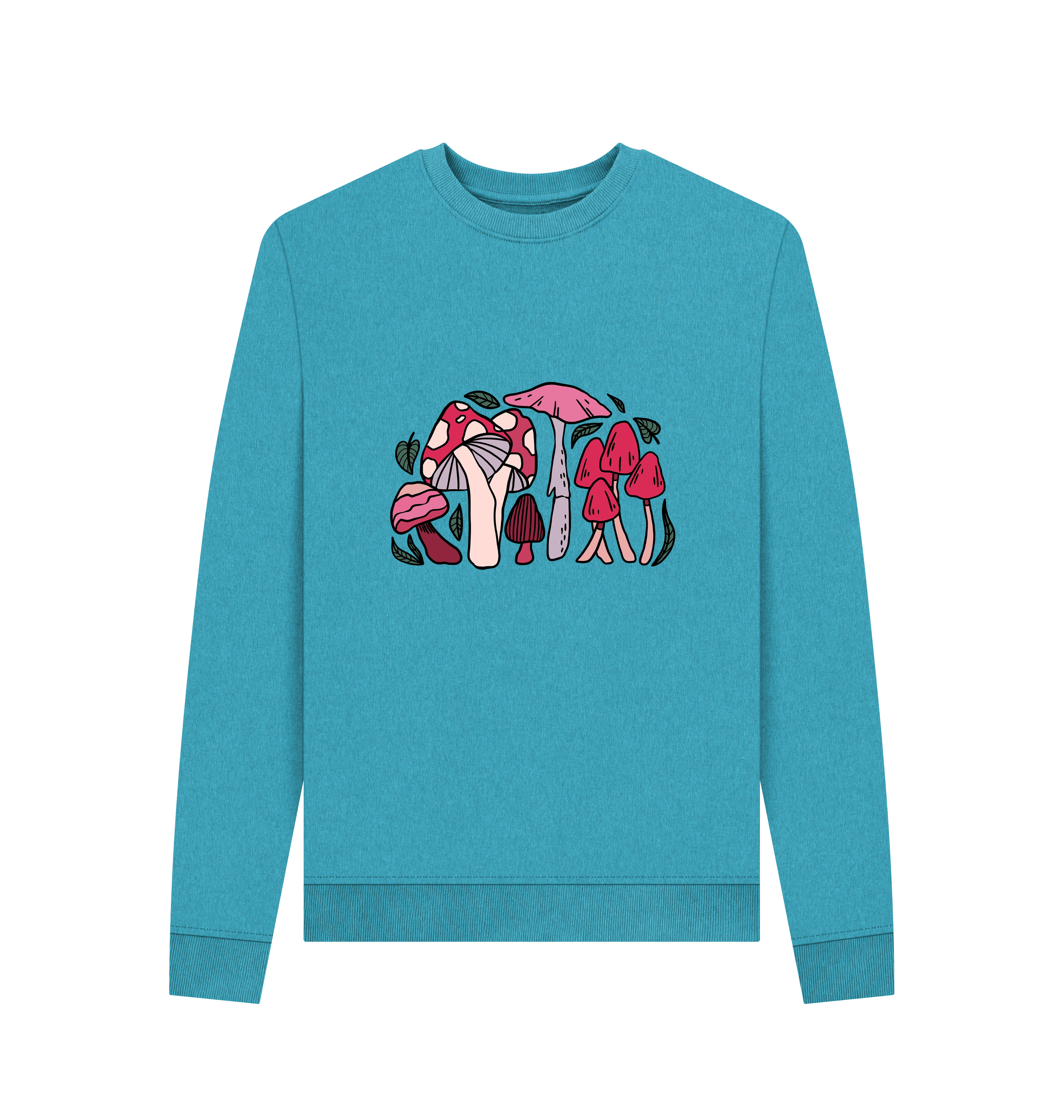 Ocean Blue Recycled Printed Sweater Front