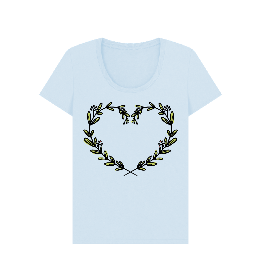 Sky Blue Printed T-shirt Front