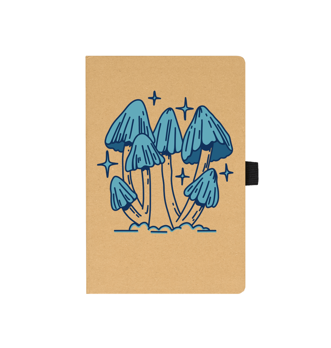 Kraft Blue Fungi Notebook