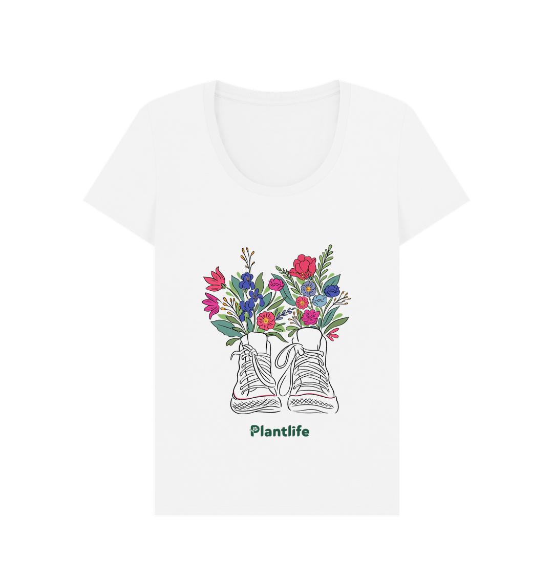 White Printed T-shirt Front
