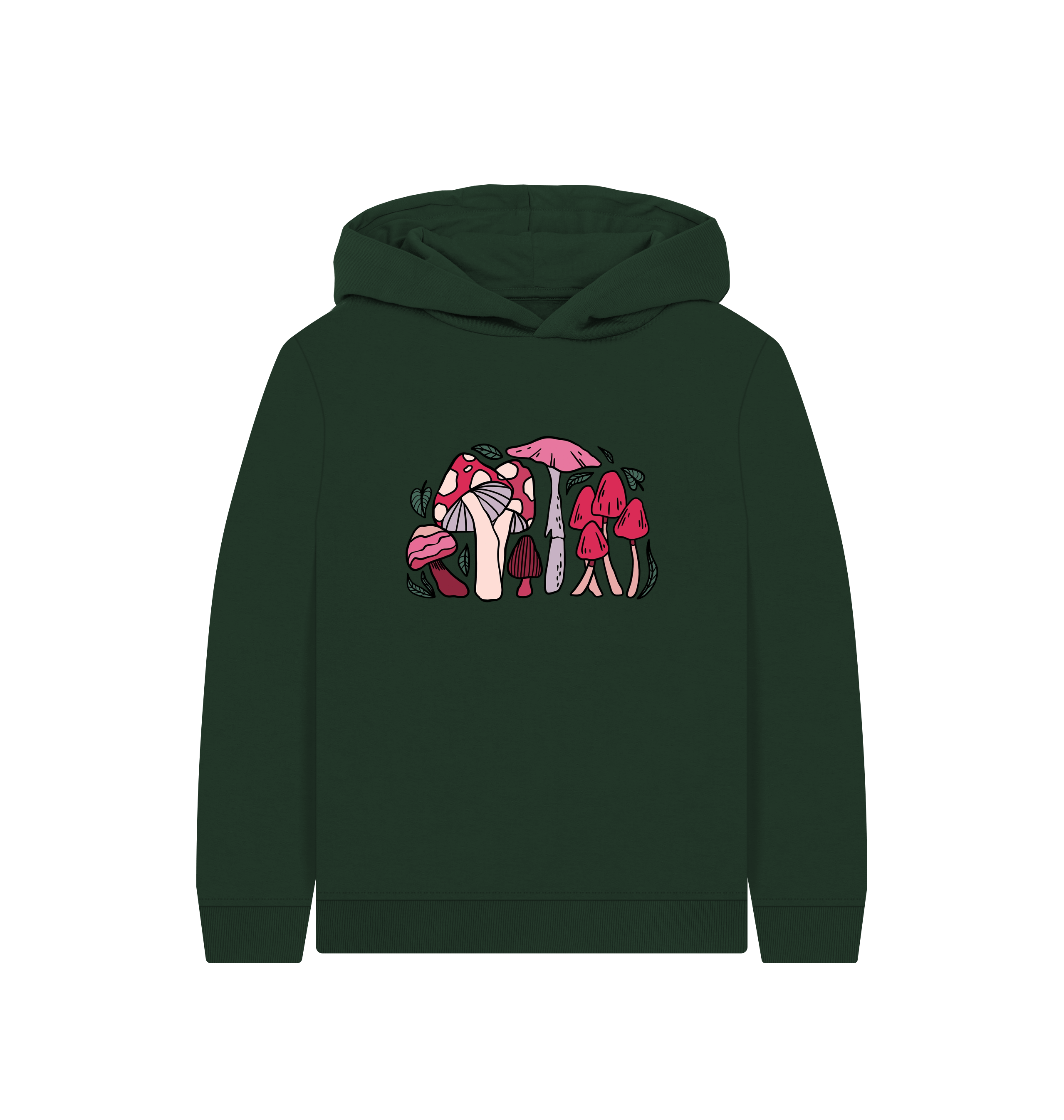 Evergreen Printed Kids Hoodie Front