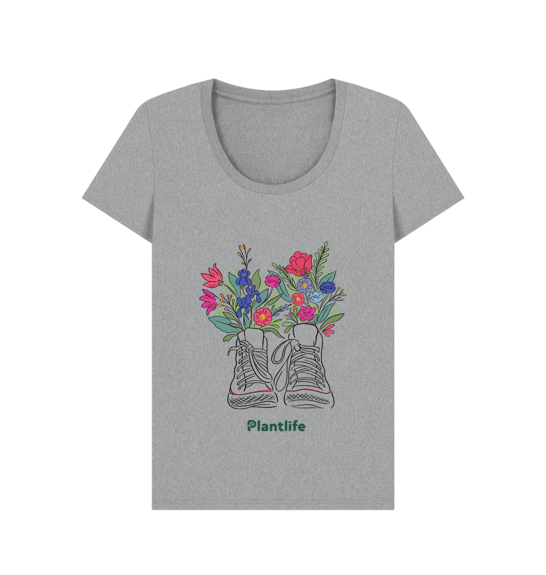 Athletic Grey Printed T-shirt Front