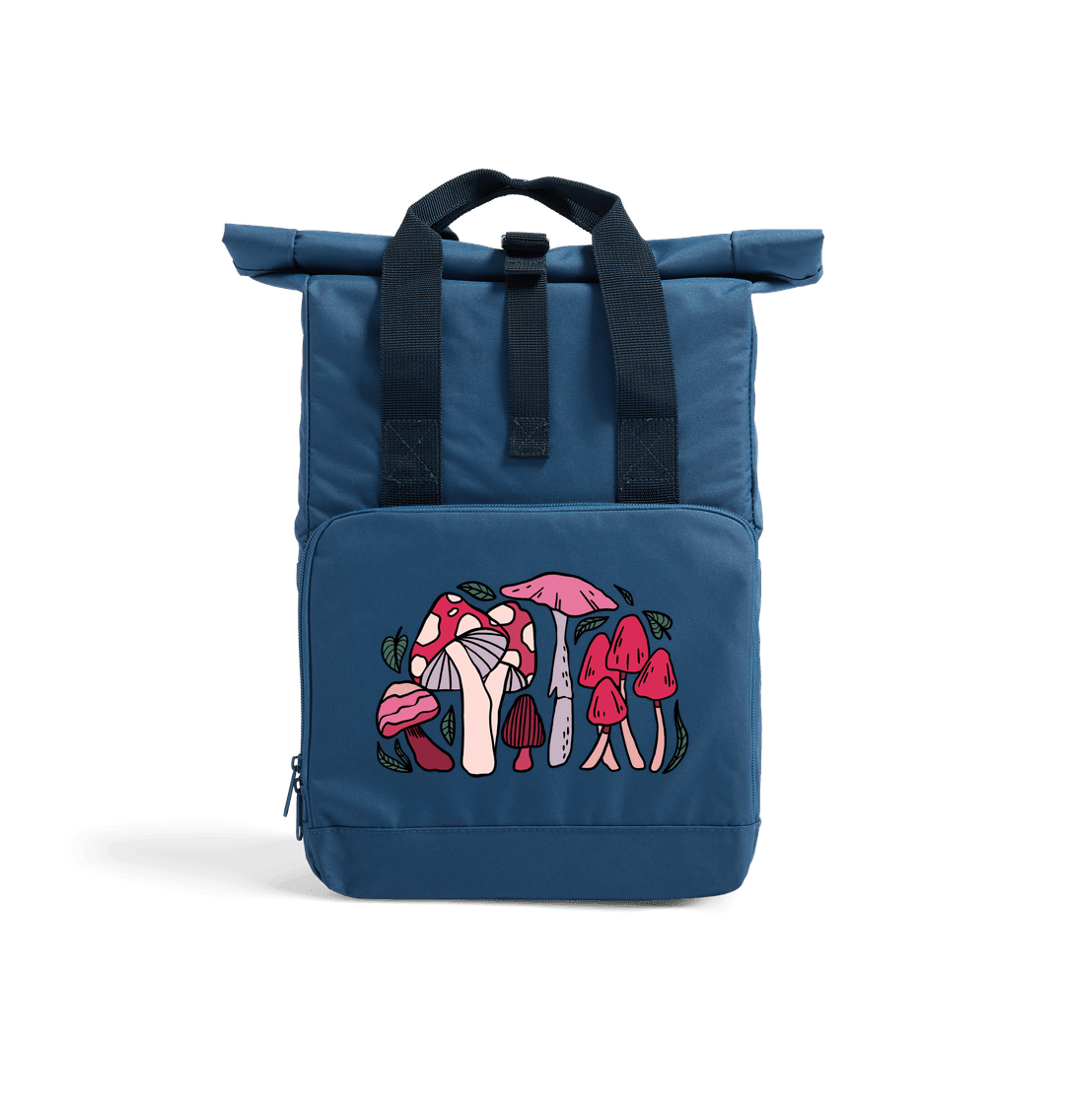 Airforce Blue Fungi Rolled-top Backpack