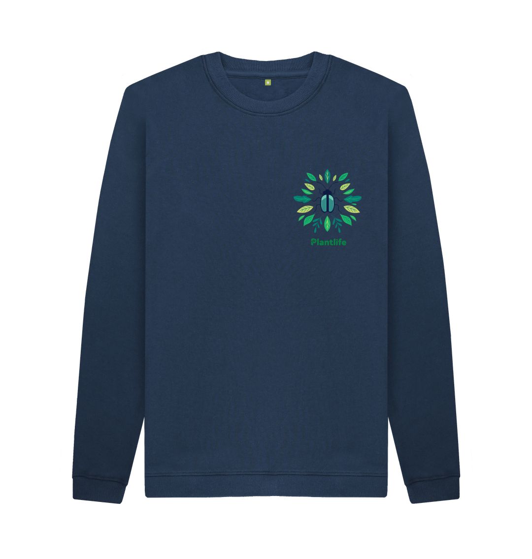 Navy Blue Men's Plant & Bug Sweatshirt