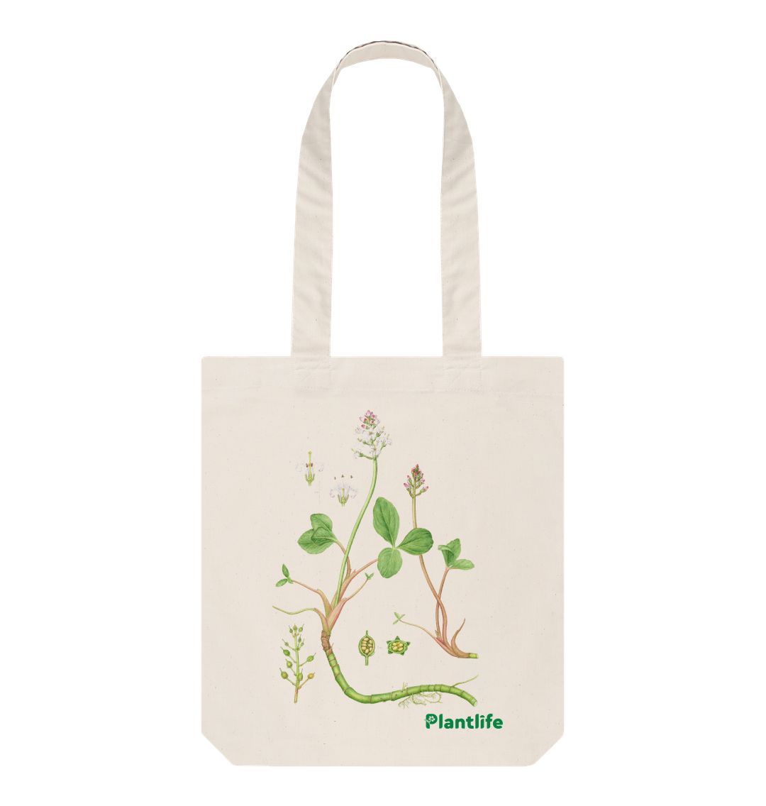 Natural Plantlife Design Tote Bag- Menyanthes trifoliata (Bogbean)