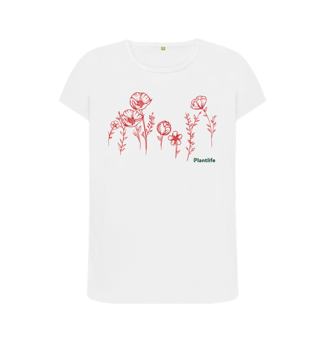 White Printed T-shirt Front