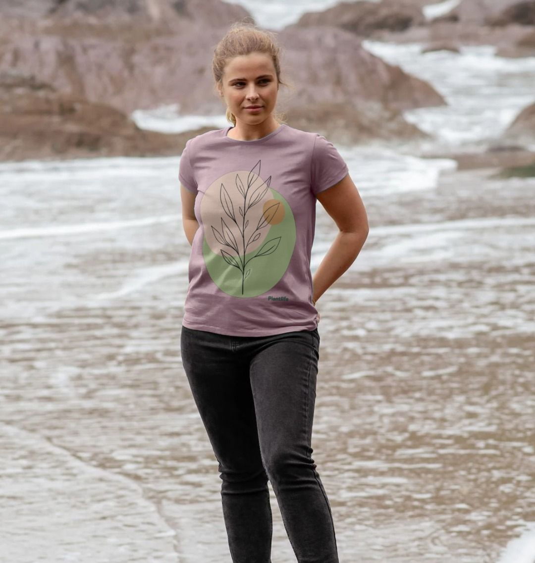Women's Crew Neck Plant T-Shirt