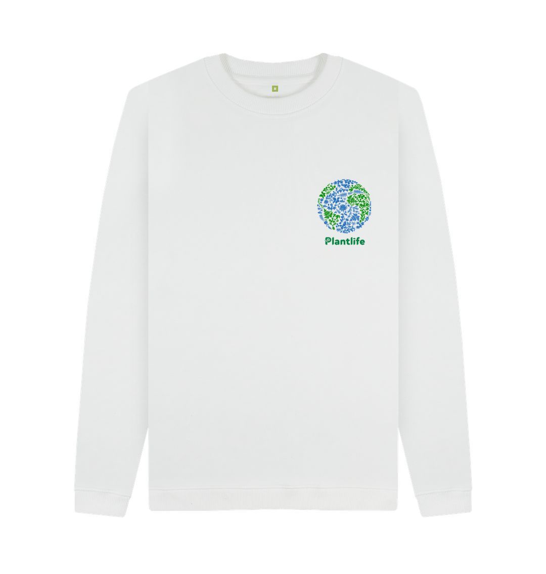 White Men's Plant Planet Sweatshirt