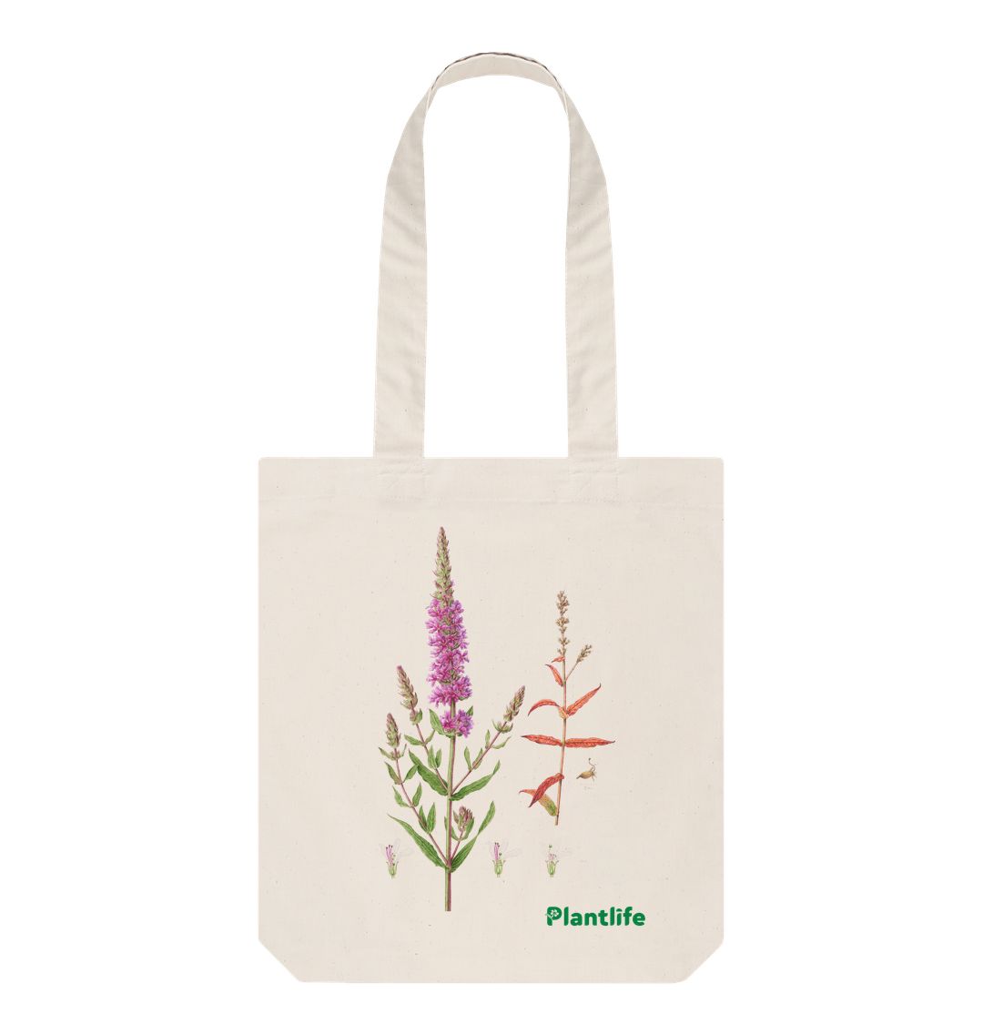 Natural Plantlife Design Tote Bag - Lythrum salicaria (Purple Loosestrife)