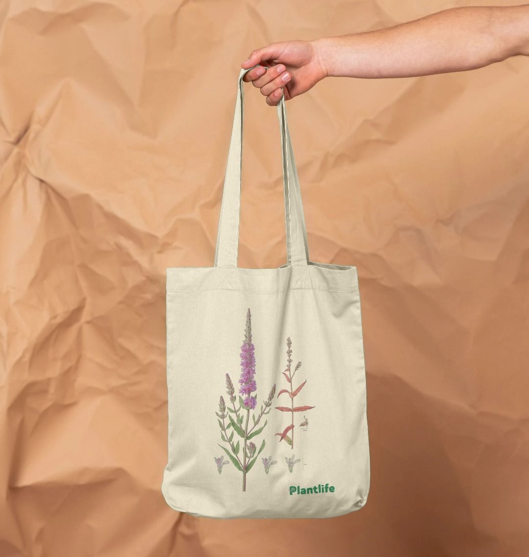 Plantlife Design Tote Bag - Lythrum salicaria (Purple Loosestrife)