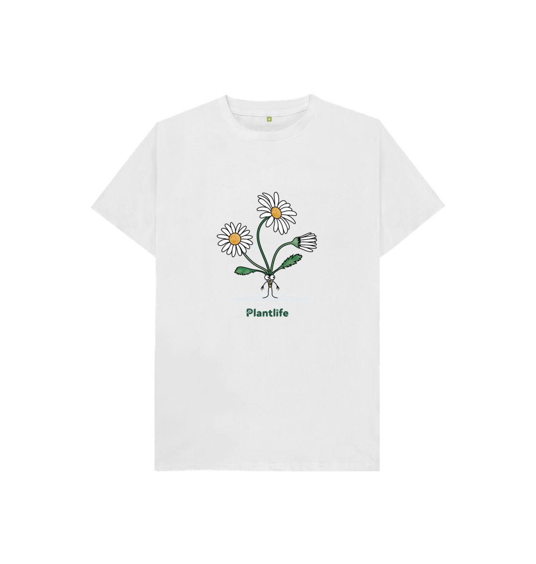 White Kids Oxeye Daisy Character T-shirt