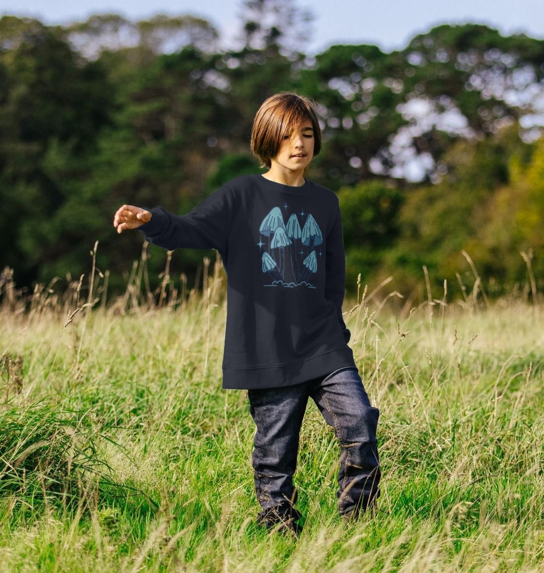 Blue Fungi Design - Organic Jumper (Kids)