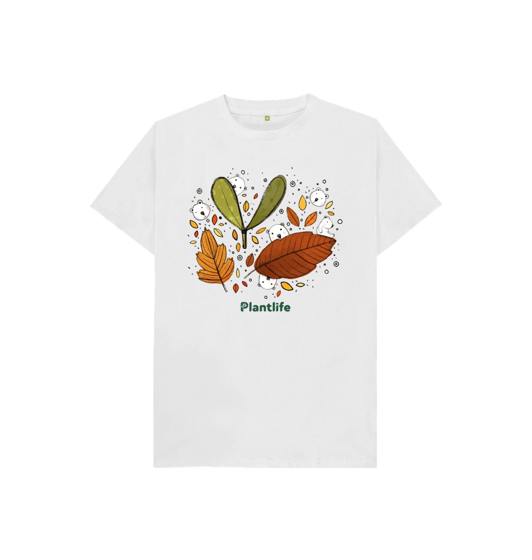 White Kids Autumn Leaves T-shirt