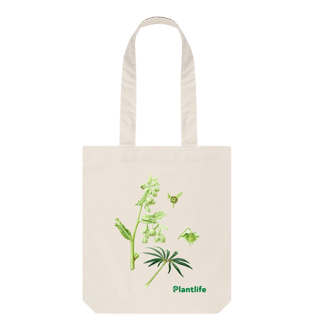 Natural Plantlife Design Tote Bag - Helleborus foetidus (Stinking Hellebore)