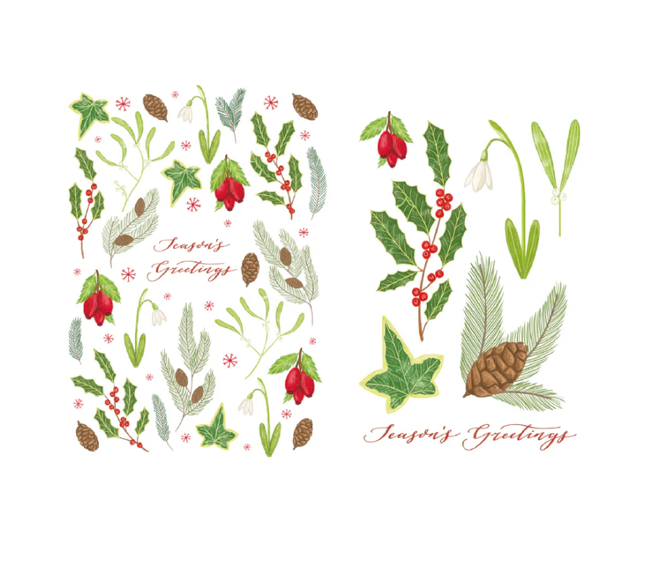 Christmas Cards: Season's Greetings twin pack